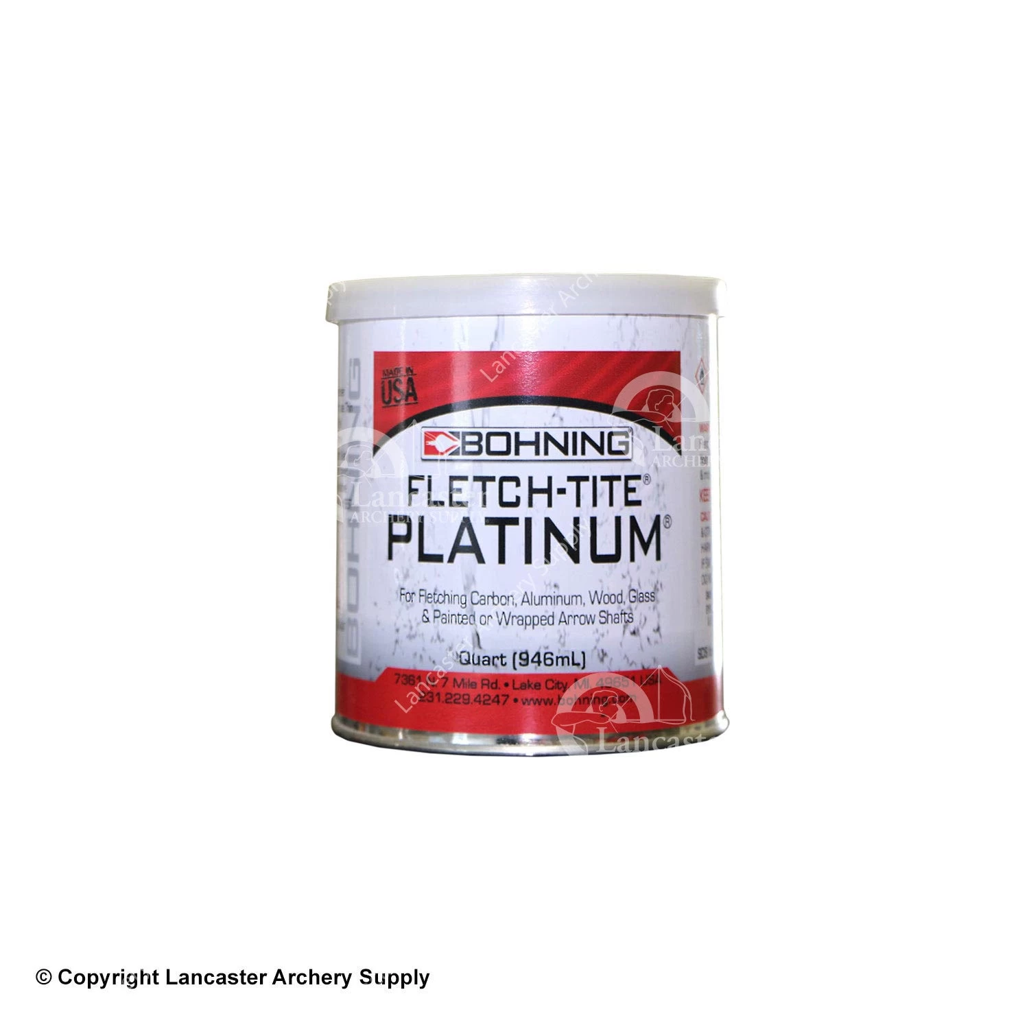 Bohning Fletch-Tite Platinum Glue (Quart Can) 3 Bohning Fletch-Tite Platinum Glue (Quart Can)