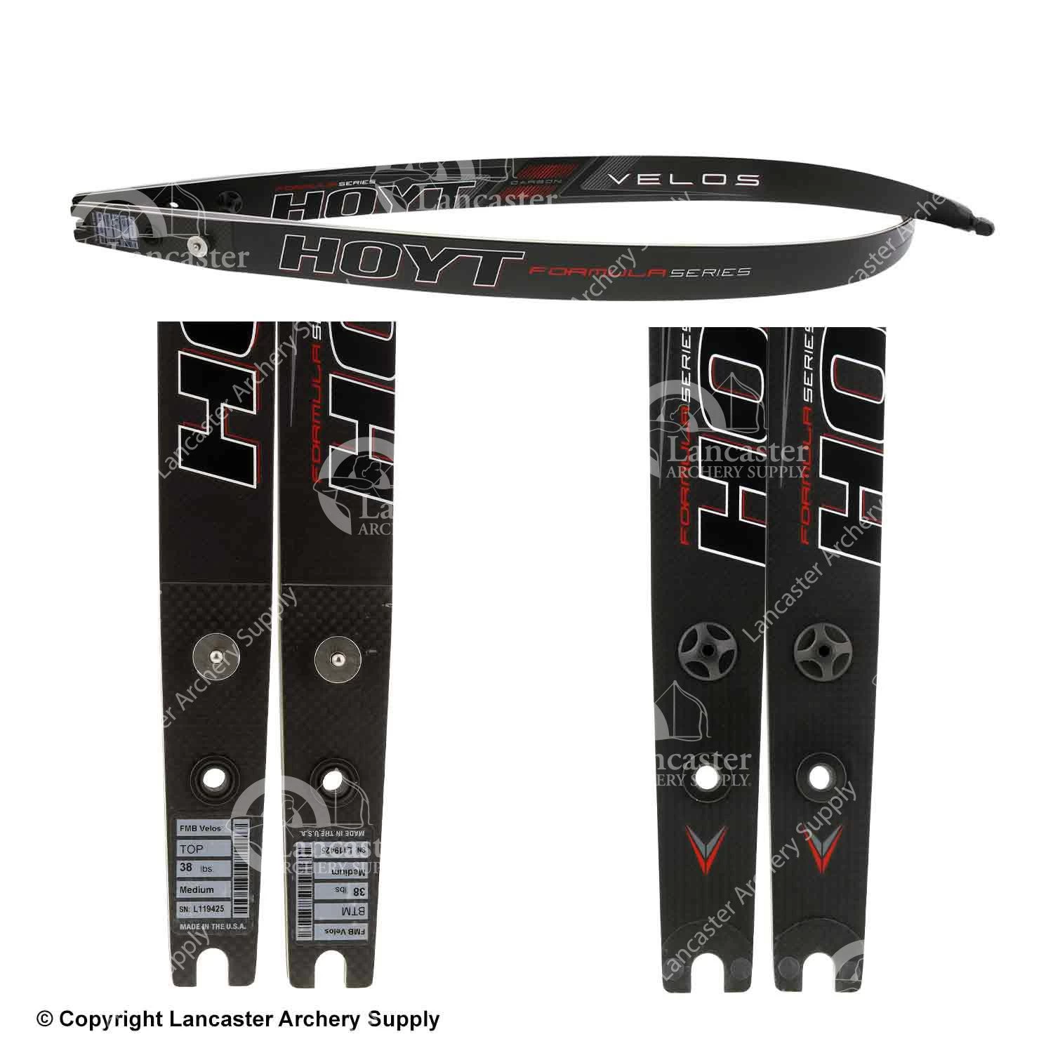 Hoyt Formula Matte Velos Bamboo Limbs (Open Box X1030151) 4 Hoyt Formula Matte Velos Bamboo Limbs (Open Box X1030151) - Image 2