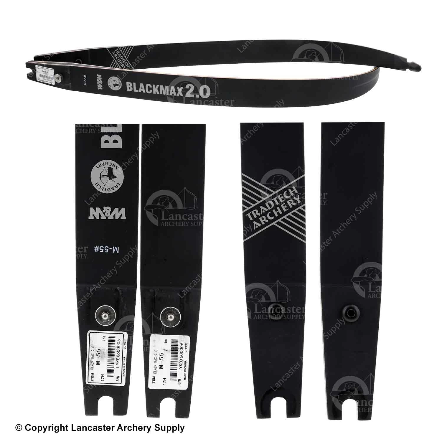 Tradtech Black Max 2.0 Wood Glass ILF Limbs (Open Box X1030098) 4 Tradtech Black Max 2.0 Wood Glass ILF Limbs (Open Box X1030098) - Image 2