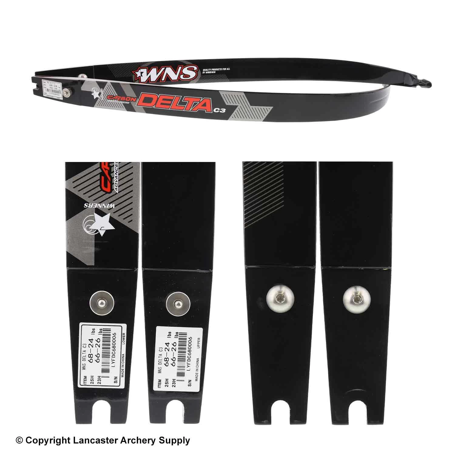 Win Win WNS Delta C3 Carbon/Wood ILF Recurve Limb (Open Box X1030223) 4 Win Win WNS Delta C3 Carbon/Wood ILF Recurve Limb (Open Box X1030223) - Image 2