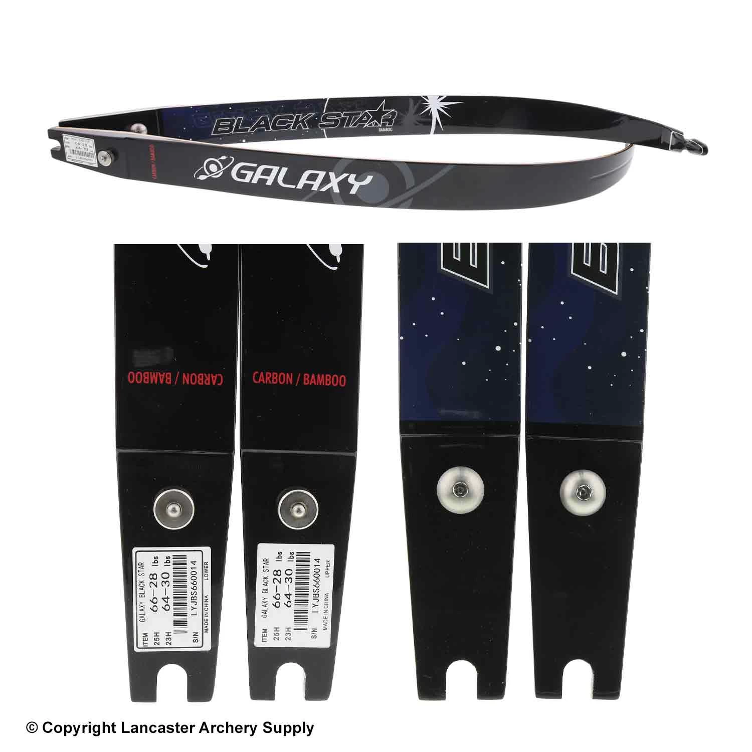 Galaxy Black Star ILF Recurve Limbs (Open Box X1031599) 4 Galaxy Black Star ILF Recurve Limbs (Open Box X1031599) - Image 2