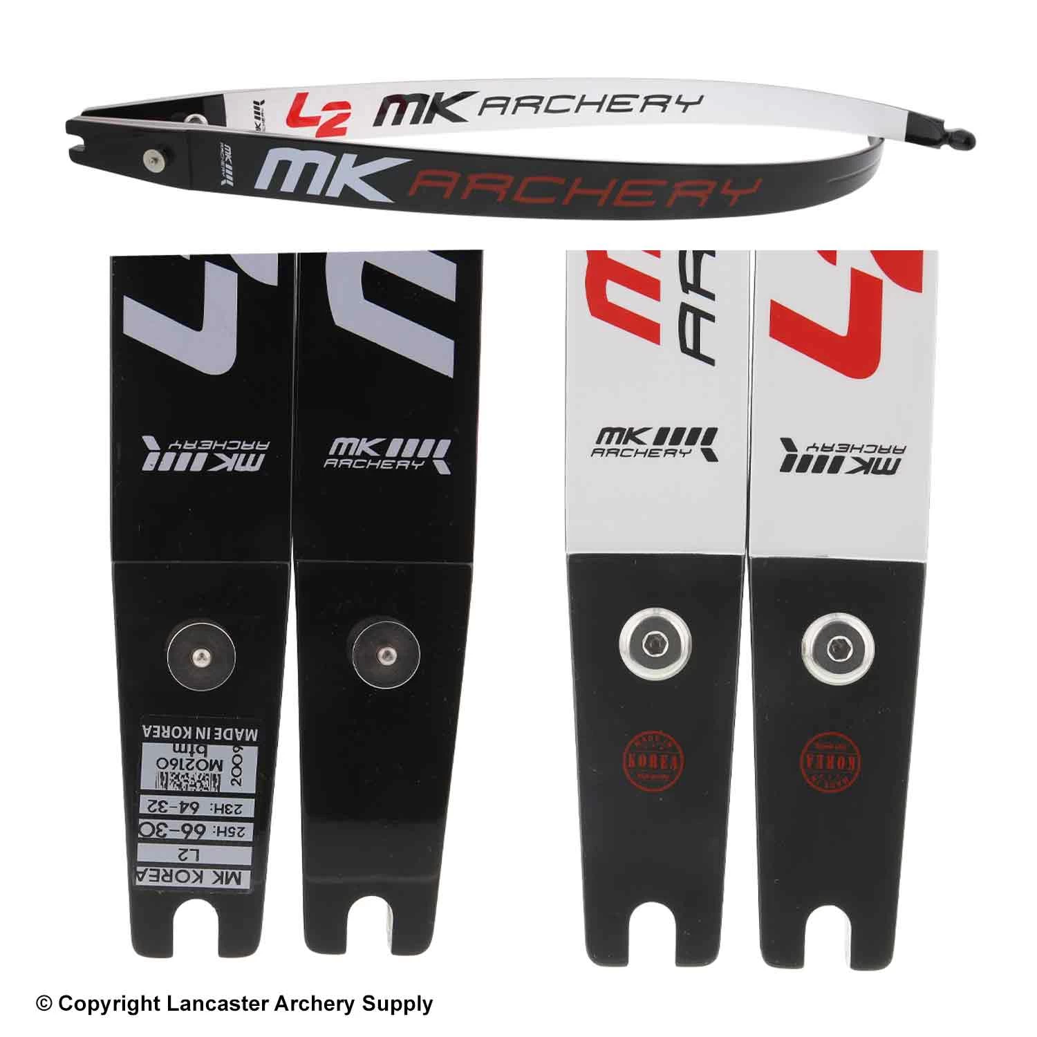 MK Archery L2 ILF Recurve Limbs (Open Box X1032097) 4 MK Archery L2 ILF Recurve Limbs (Open Box X1032097) - Image 2