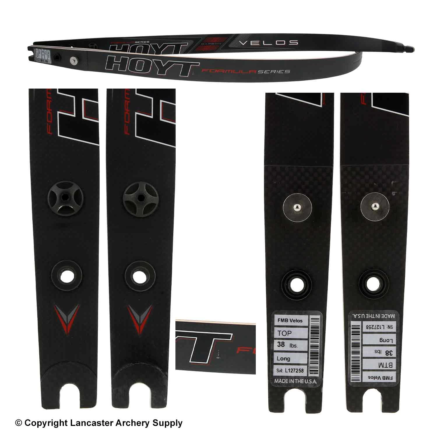 Hoyt Formula Carbon Velos Recurve Limbs (Open Box X1032920) 4 Hoyt Formula Carbon Velos Recurve Limbs (Open Box X1032920) - Image 2