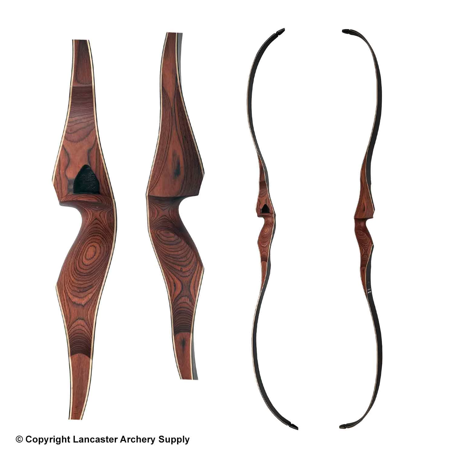 Galaxy Black Ridge 62" One-Piece Recurve Bow (Open Box X1033655) 4 Galaxy Black Ridge 62" One-Piece Recurve Bow (Open Box X1033655) - Image 2